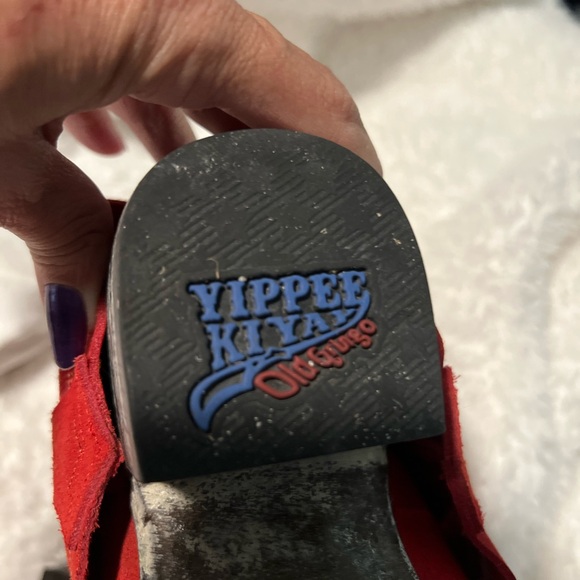 Gorgeous RED Old Gringo Fold Over boots - Picture 7 of 11